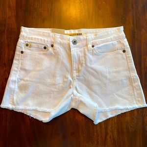 Big Star Alex Short, Mid-Rise, White Denim, 24”